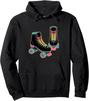 Retro Roller Skate Shoes Roller Skating Pullover Hoodie