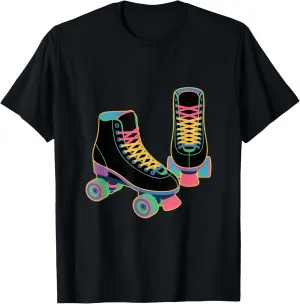 Retro Roller Skate Shoes Roller Skating T-Shirt