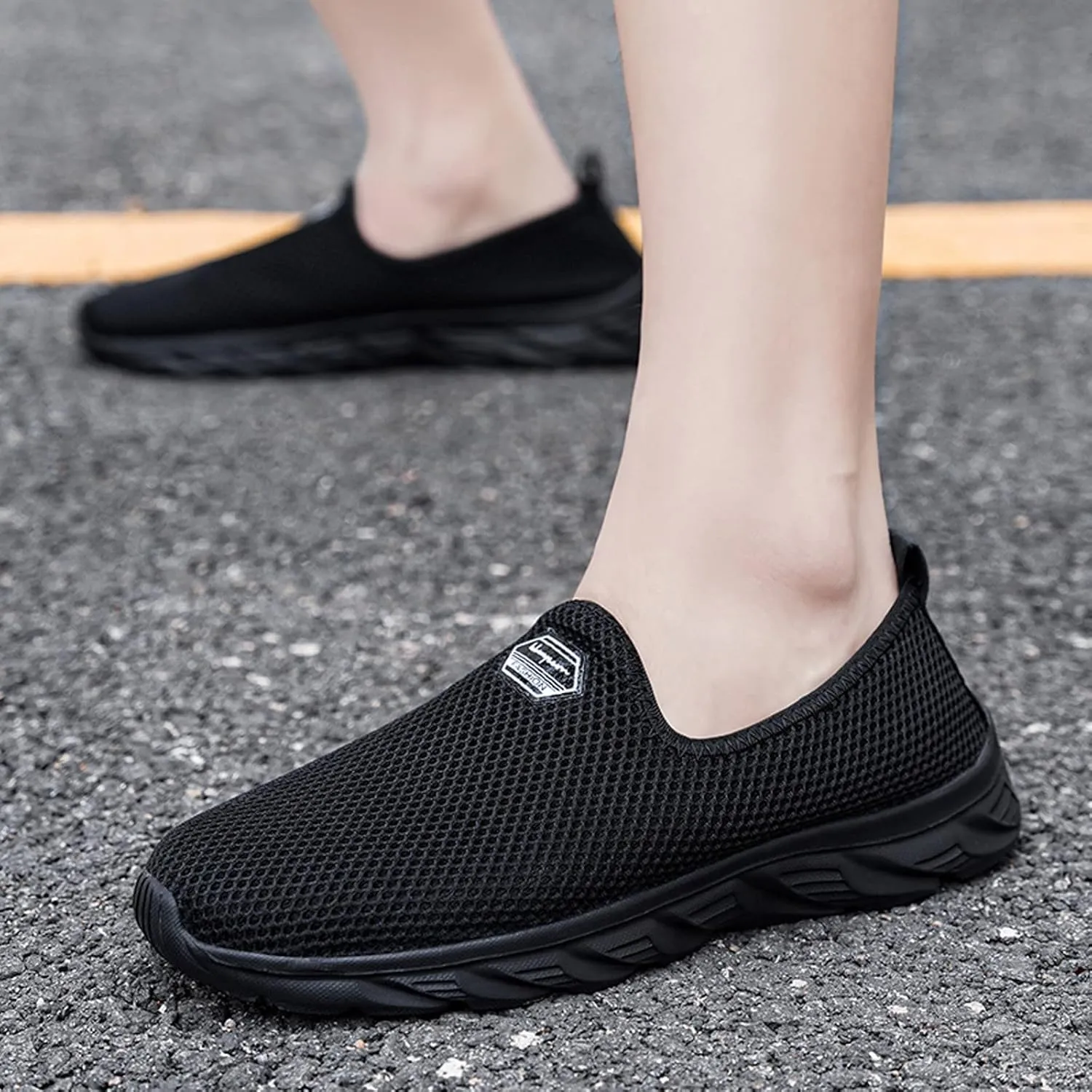 Running Shoes for Men Arch Support Brown Casual Shoes Women's Fashion Sneakers Women's Soft Sole Mesh Comfort Orthopedic Platform Tennis Shoe White Loafers