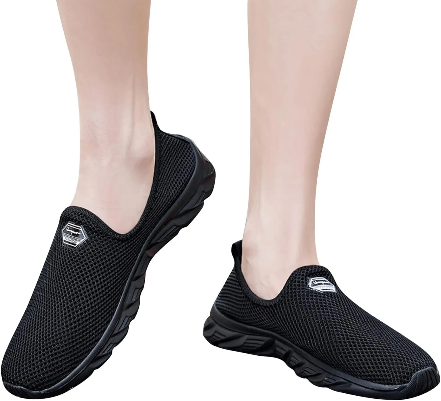Running Shoes for Men Arch Support Brown Casual Shoes Women's Fashion Sneakers Women's Soft Sole Mesh Comfort Orthopedic Platform Tennis Shoe White Loafers