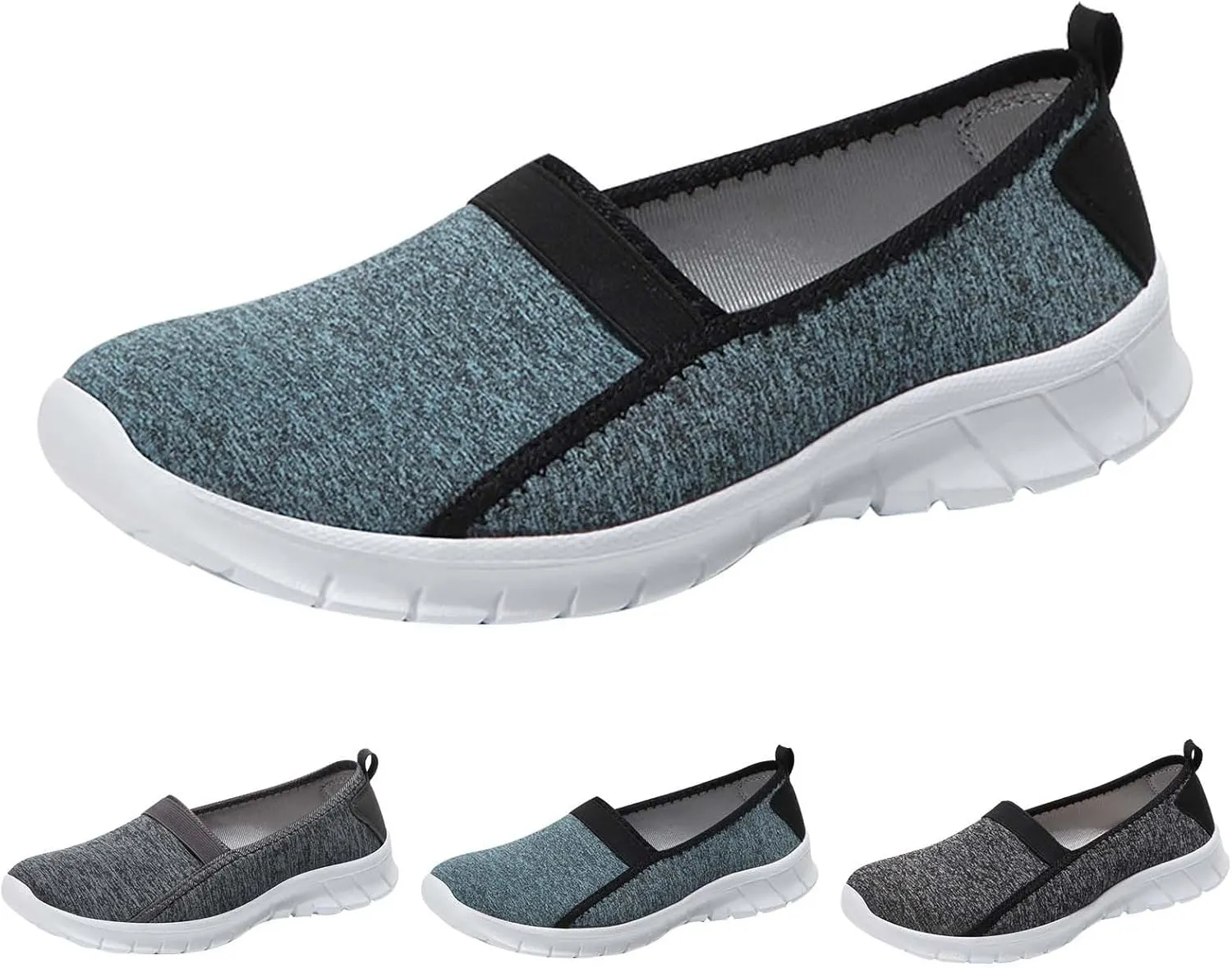 Running Shoes for Women Mesh Breathable Casual Shoes for Fall Walking Sneakers Slip on Walking Comfort Lightweight White Tennis Shoe Loafers Dress Shoe
