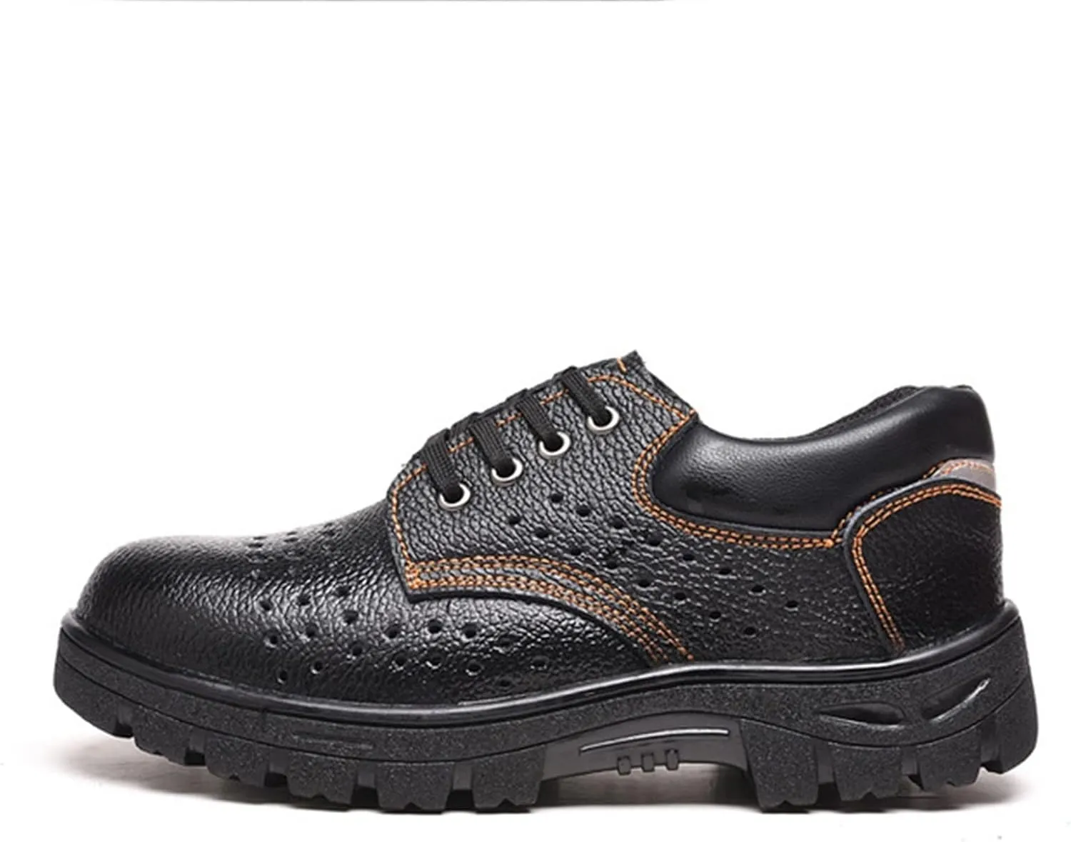 Safety Trainers Women Men Safety Shoes Lightweight Steel Toe Cap Safety Boots Mesh Breathable Industrial Work Shoes (Color : Black, Size : 9 US)