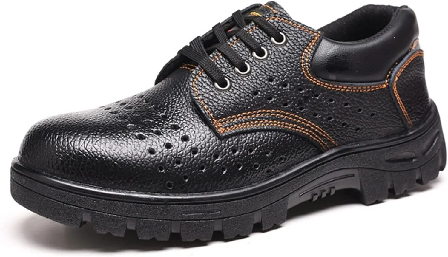 Safety Trainers Women Men Safety Shoes Lightweight Steel Toe Cap Safety Boots Mesh Breathable Industrial Work Shoes (Color : Black, Size : 9 US)