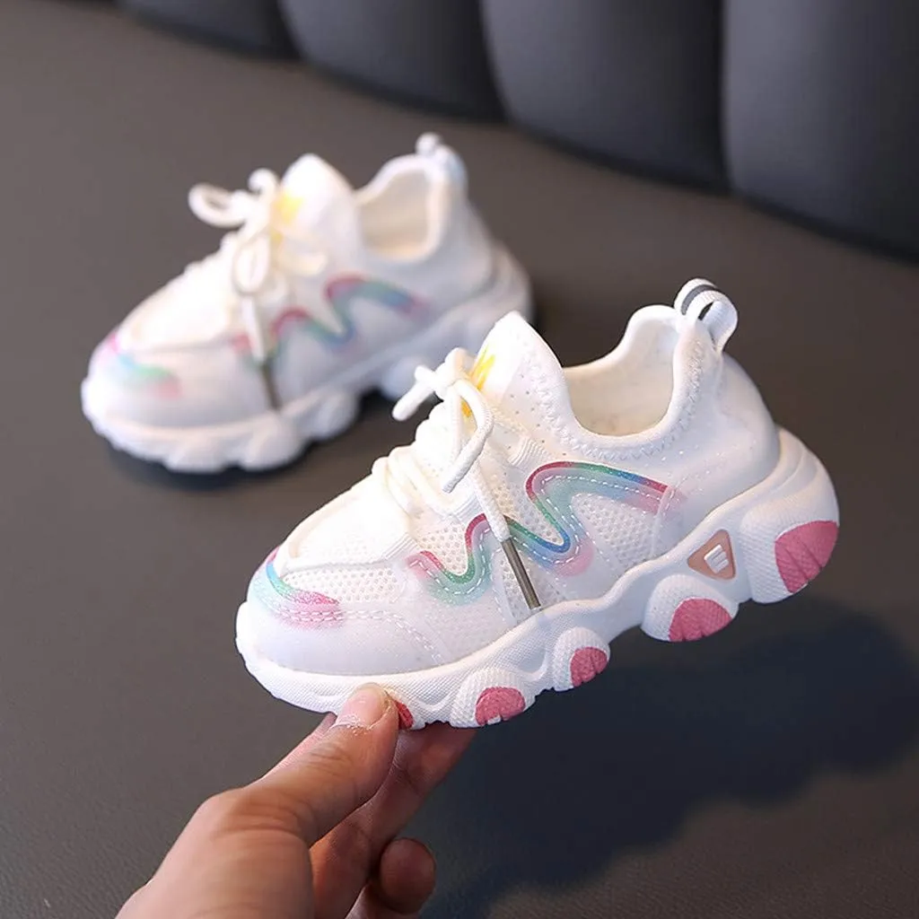 Shoes for Girls Baby Soft Up Shoes Toddler Breathable Infant Kids Girls Lace Mesh Baby Shoes Gift