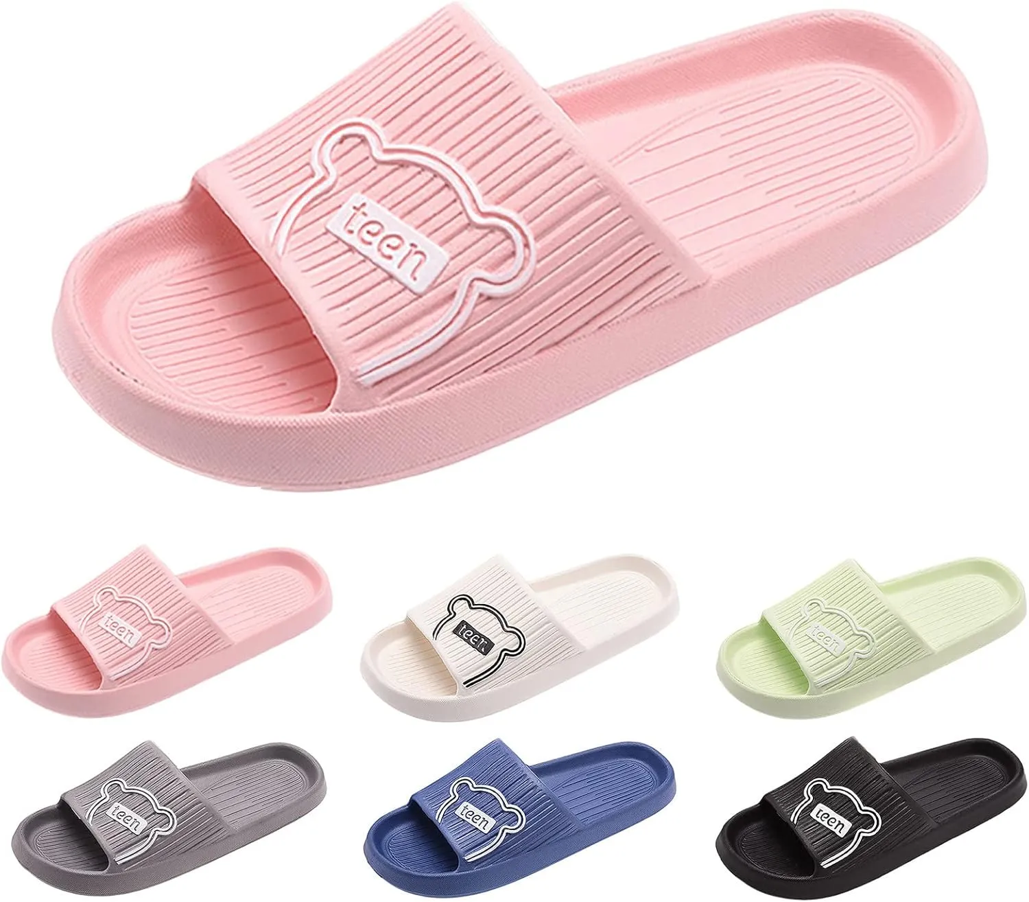 Shower Shoes Bathroom Slippers Men Indoor Slippers Men's Slides Men's Athletic Outdoor Sandals Slides Quick Drying Non Slip