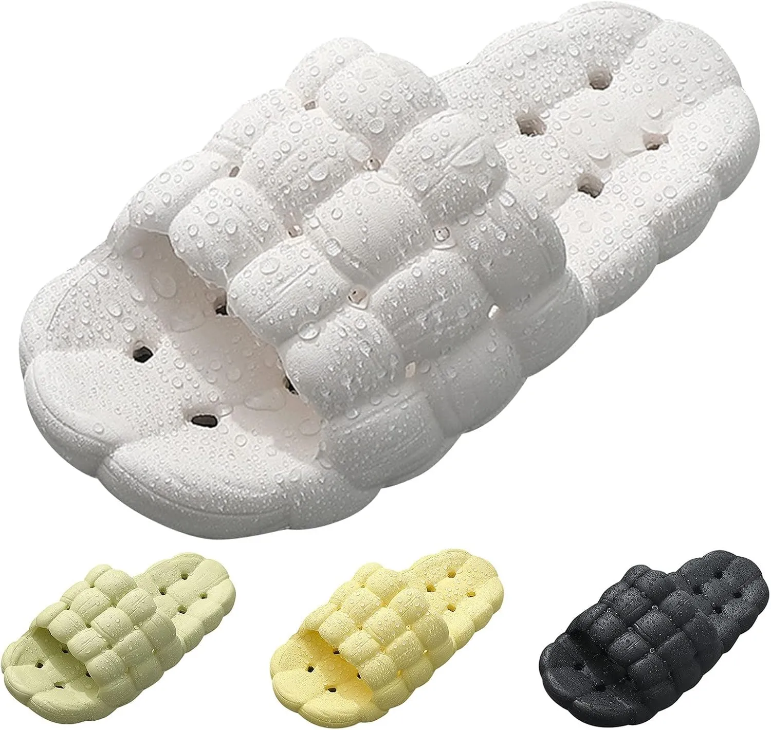 Shower Shoes for Women Shower Shoes with Drainage Holes Memory Foam Slides Sandal Slippers for Women