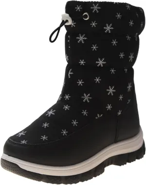 Snow Boots Kids Toddler Winter Ankle Boots Fur Lined Boots Shoes Windproof Baby Boys Girls Booties Outdoor School Boots