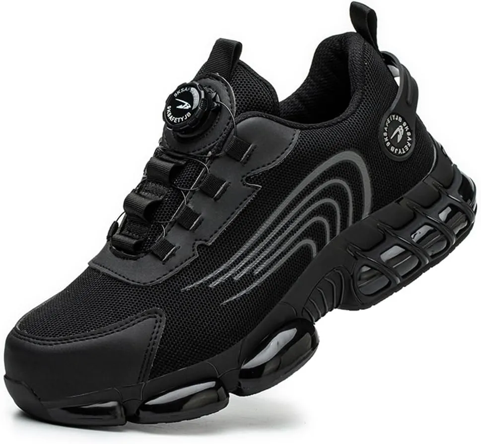 Steel Toe Shoes for Men Women Prestivos Shoes Safety Shoe Steel Toe Power Trainers Anti-Slip Lightweight Comfortable Puncture Proof Sneakers