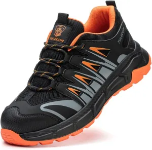 Steel Toe Shoes for Men Women Prestivos Shoes Safety Shoe Steel Toe Power Trainers Anti-Slip Lightweight Comfortable Puncture Proof Sneakers
