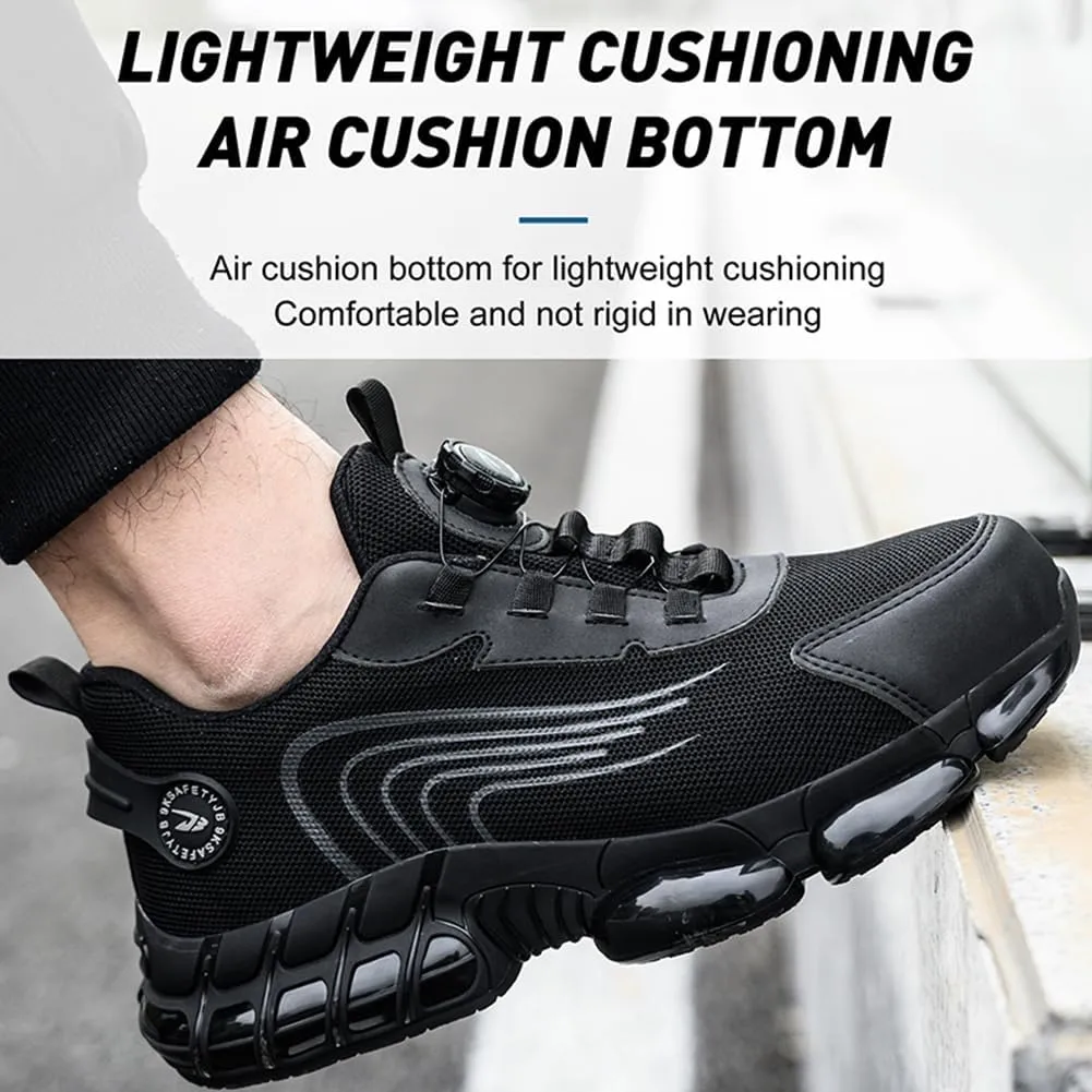 Steel Toe Shoes for Men Women Prestivos Shoes Safety Shoe Steel Toe Power Trainers Anti-Slip Lightweight Comfortable Puncture Proof Sneakers