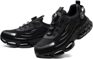 Steel Toe Shoes for Men Women Prestivos Shoes Safety Shoe Steel Toe Power Trainers Anti-Slip Lightweight Comfortable Puncture Proof Sneakers
