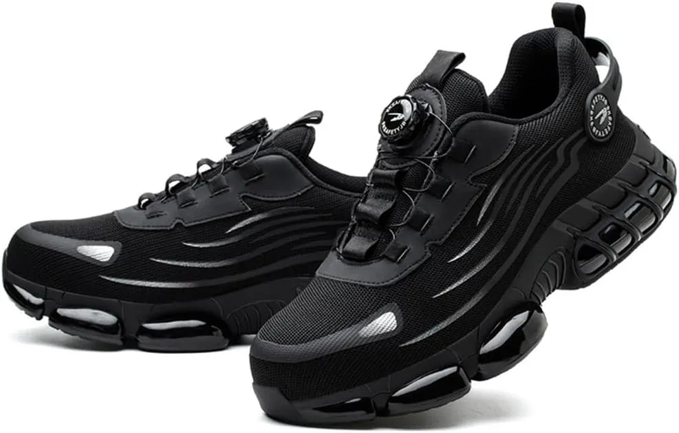 Steel Toe Shoes for Men Women Prestivos Shoes Safety Shoe Steel Toe Power Trainers Anti-Slip Lightweight Comfortable Puncture Proof Sneakers