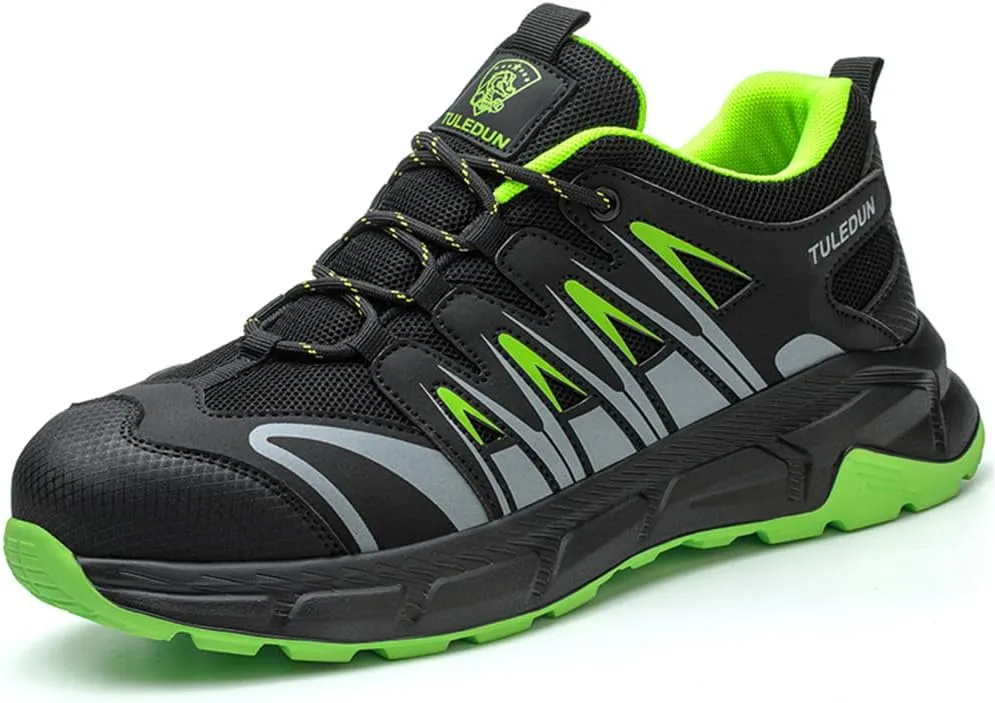 Steel Toe Shoes for Men Women Prestivos Shoes Safety Shoe Steel Toe Power Trainers Anti-Slip Lightweight Comfortable Puncture Proof Sneakers