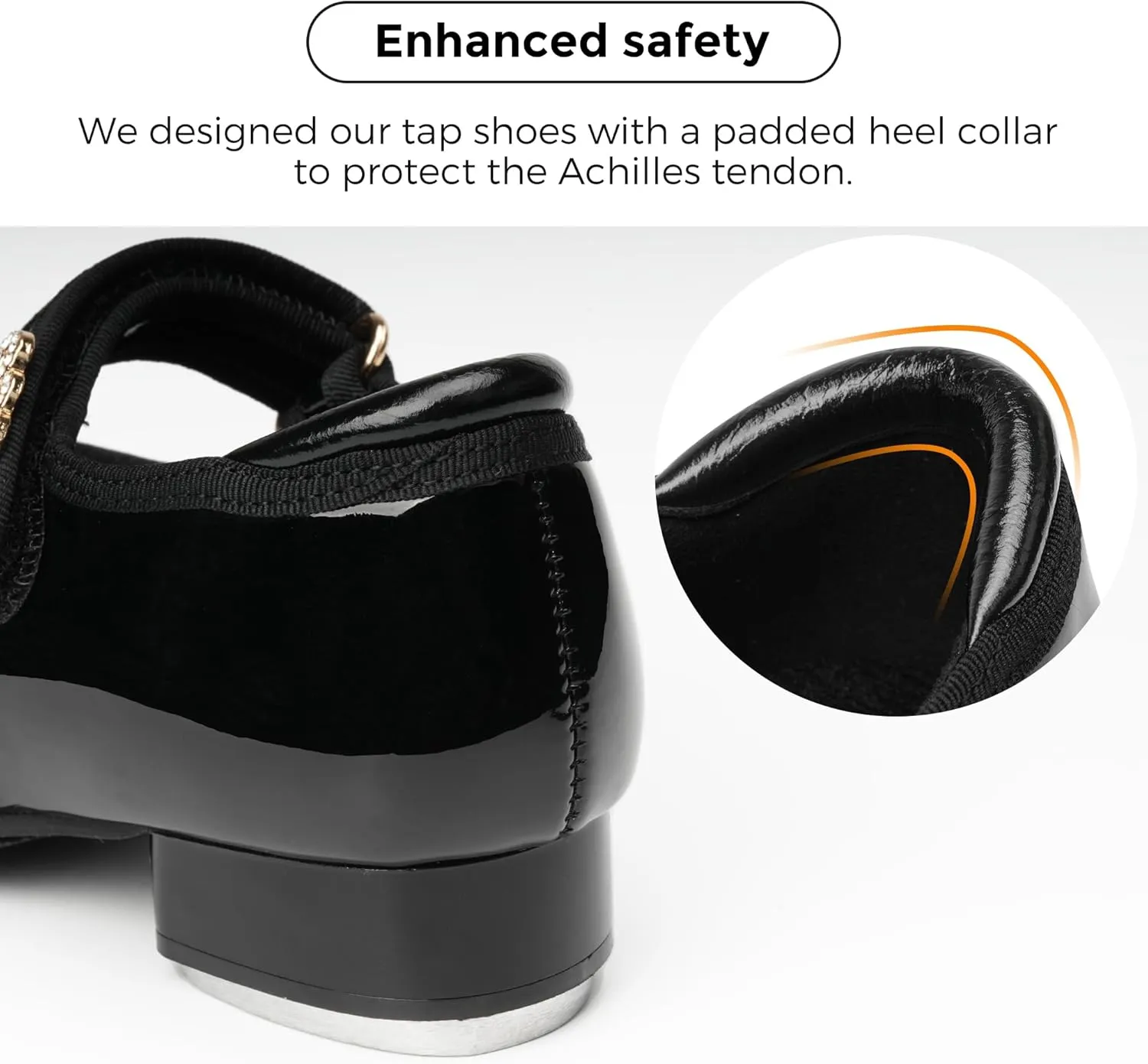Stelle Girls Tap Shoes Boys Buckle PU Leather Dance Shoes(Toddler/Little Kid/Big Kid)