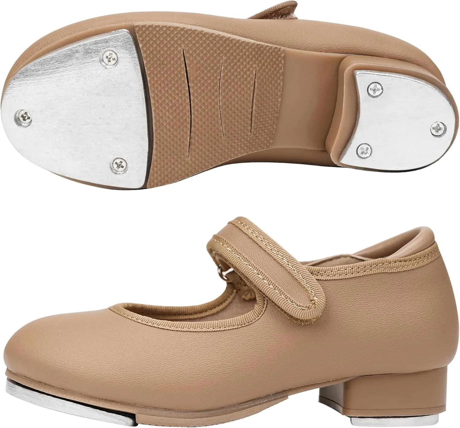 Stelle Tap Shoes for Girls Toddler Boys PU Leather Dance Shoes(Toddler/Little Kid/Big Kid)