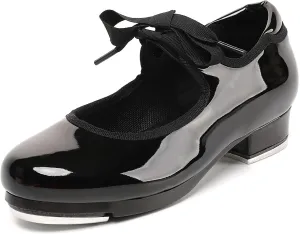 Tap Shoes for Girls Boys, Unisex Kids Tap Dance Shoes for Toddler, Lace-up Mary Jane Tap Shoes