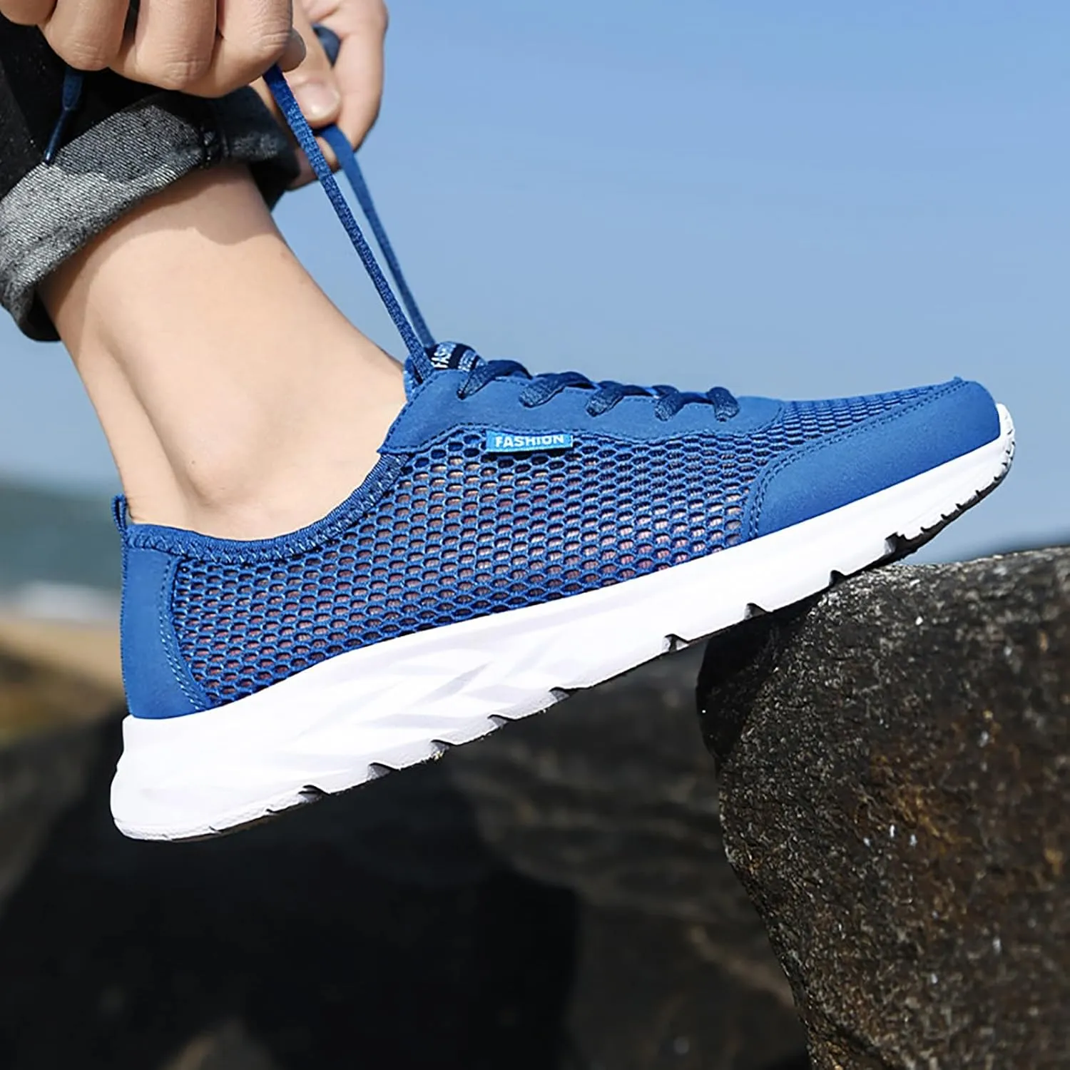 Tennis Shoes Men Walking Casual Shoes Slip On Women Shoes Sneakers Women's Walking Arch Support Non Slip Work Red Tennis Shoe Loafers Casual Slip On