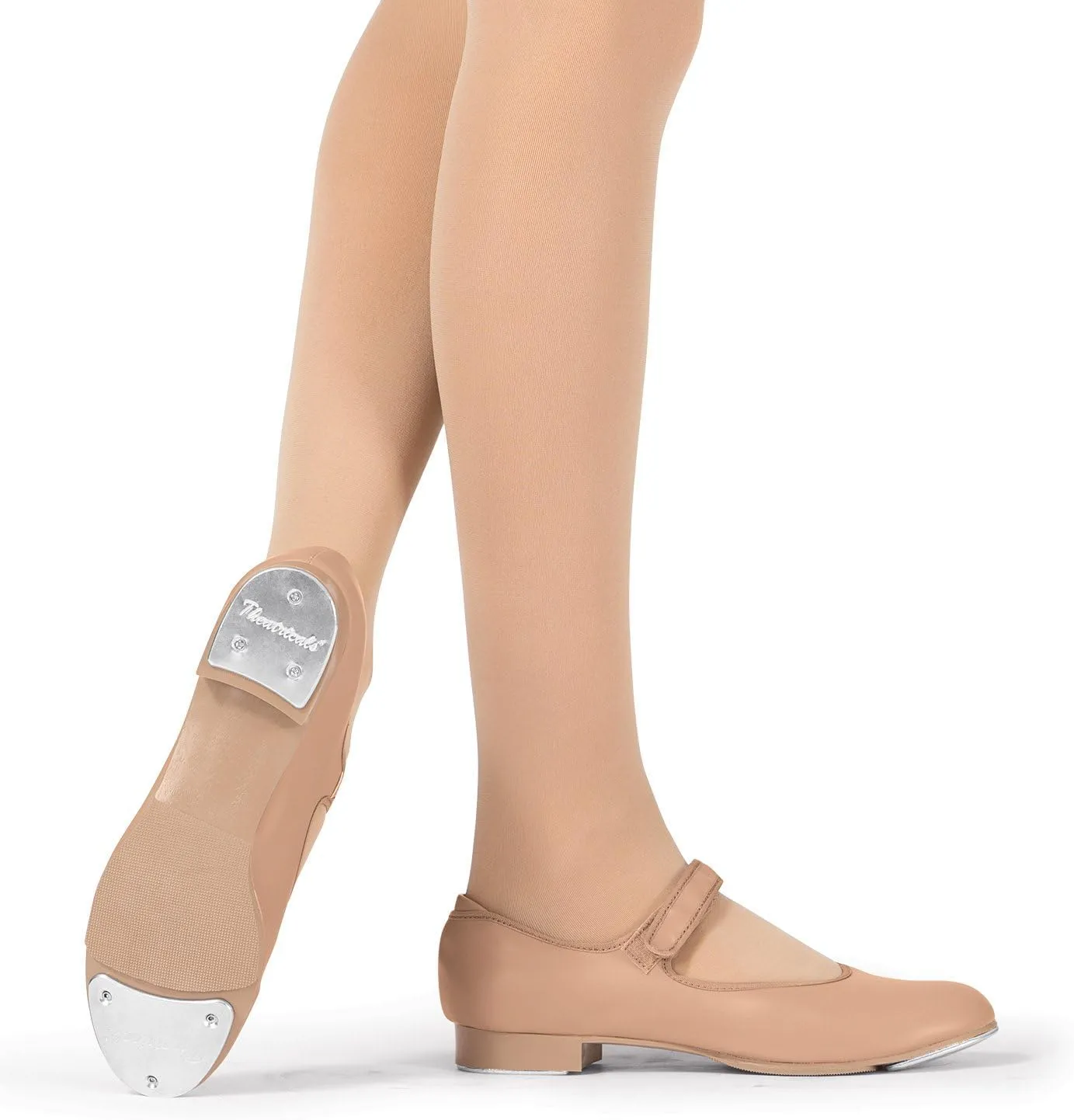 Theatricals Girls Hook and Loop Strap Tap Shoes