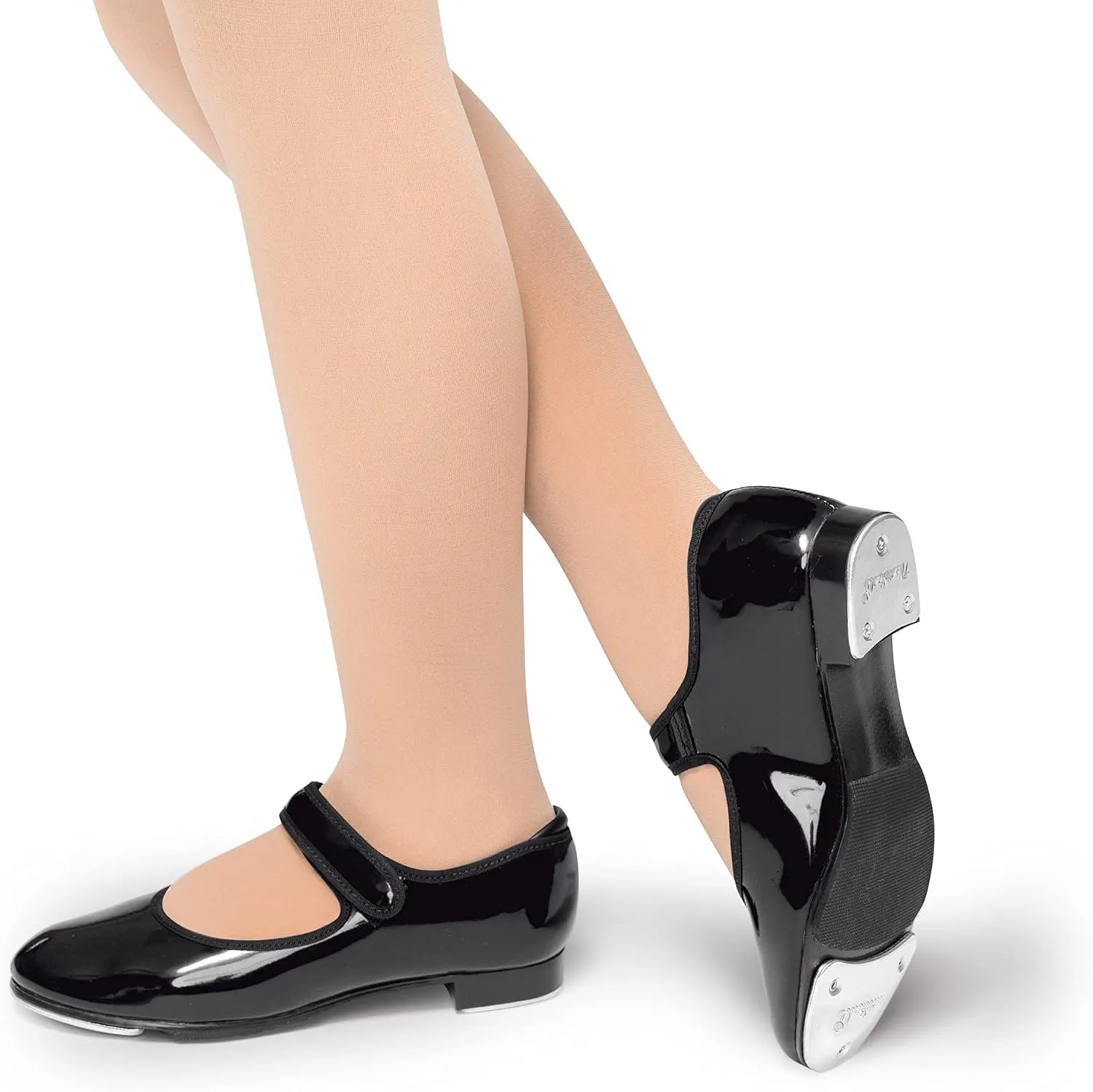 Theatricals Girls Hook and Loop Strap Tap Shoes