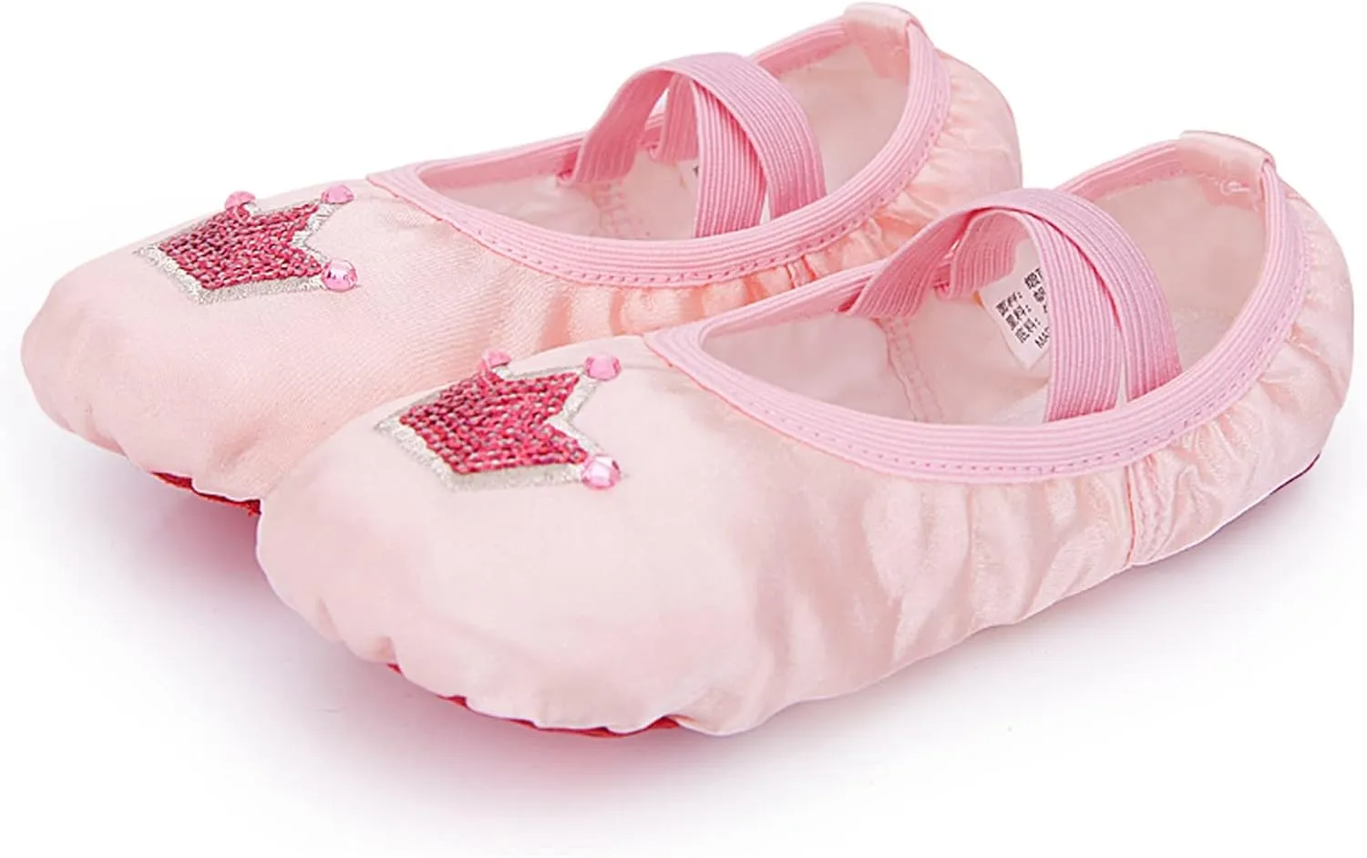 Toddler Ballet Shoes for Girls Star Satin Ballet Slippers for Kids Toddler Dance Shoes Soft Leather Practice Slippers