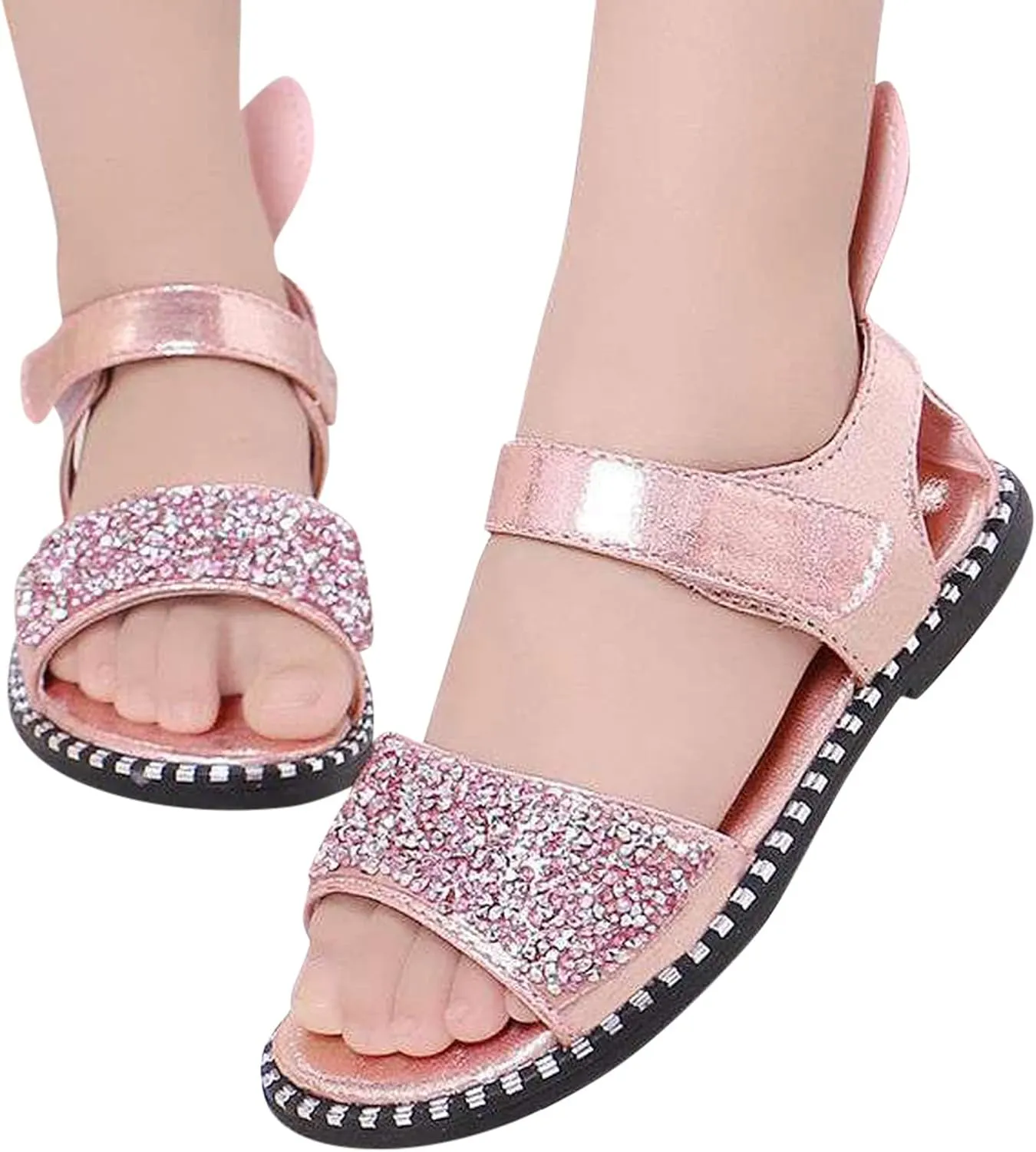 Toddler Bear Slippers Toddler Little Girl Dress Sandals Shoes Casual Slip On Shower Flip Flops for Girls