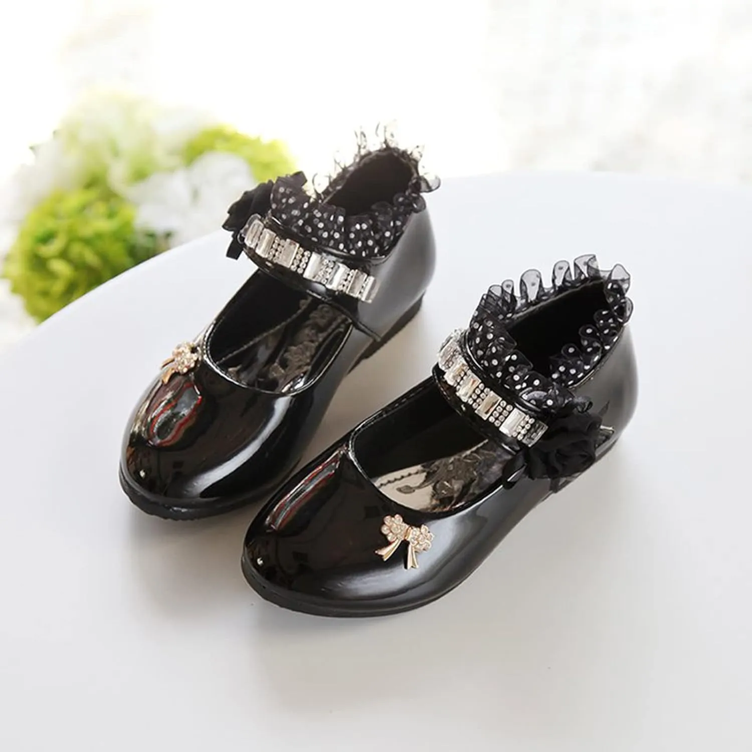 Toddler Dress Shoes,Children Soft Girls Princess Shoes Baby Kid Leather Flower Dance Shoes Baby Shoes Work Shoes