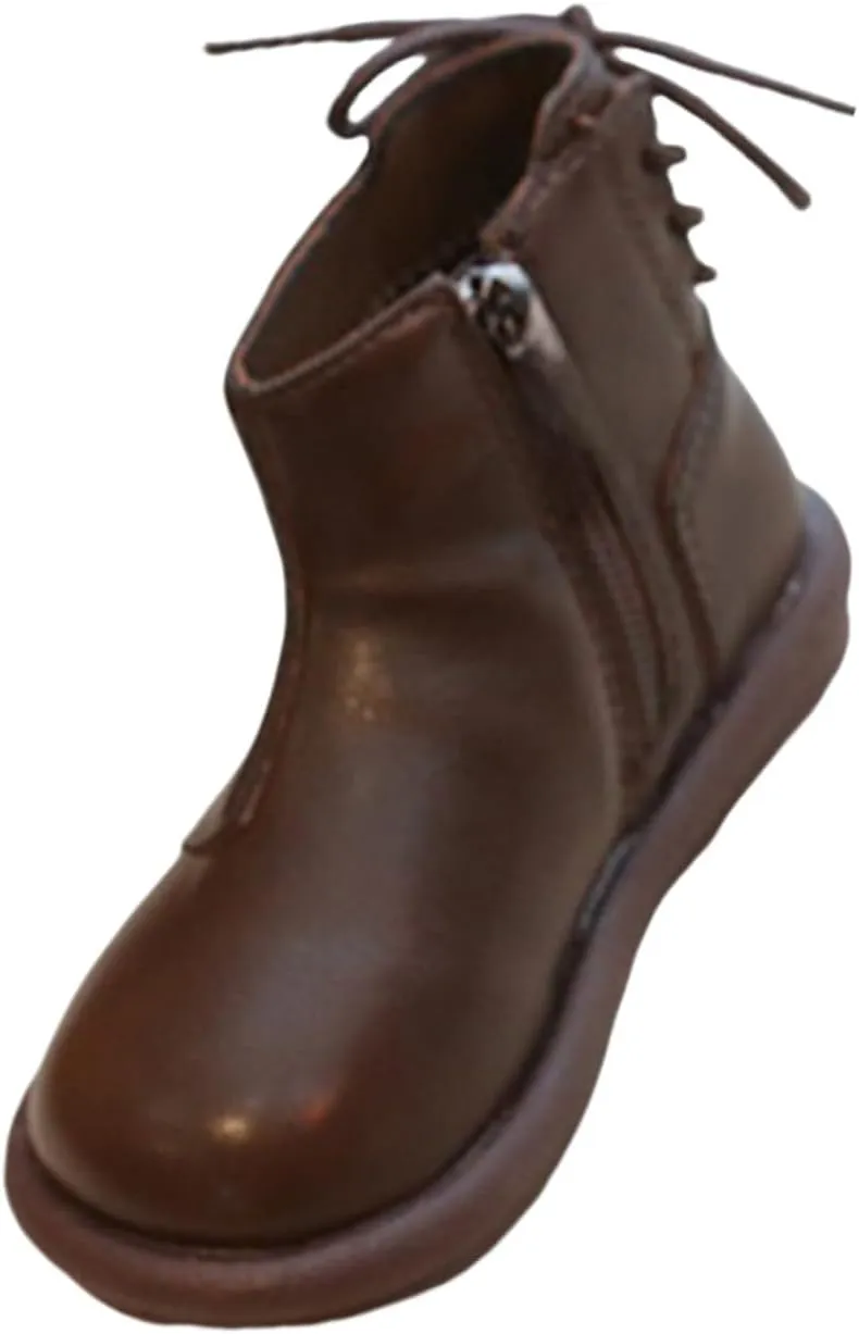 Toddler Girls Boys Water Proof Ankle Boots High Top First Walking Soft Sole Anti-Slip Flat Girls Mad Scientist Boots