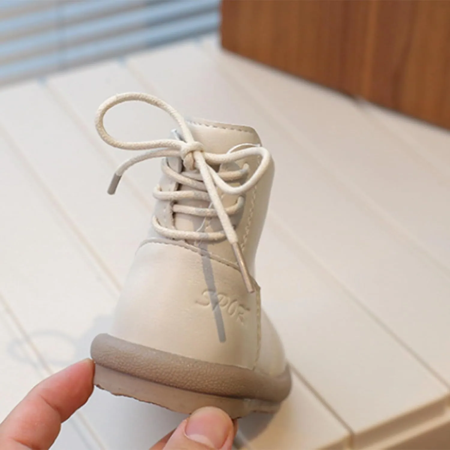Toddler Girls Boys Water Proof Ankle Boots High Top First Walking Soft Sole Anti-Slip Flat Girls Mad Scientist Boots