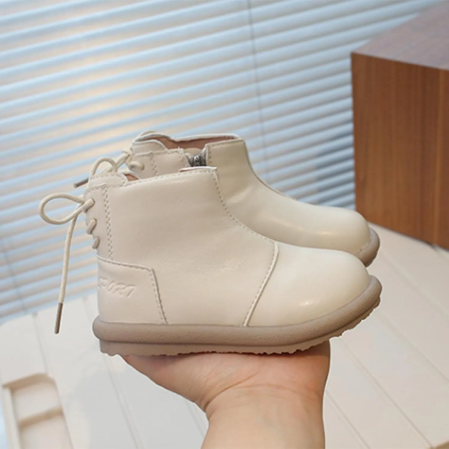 Toddler Girls Boys Water Proof Ankle Boots High Top First Walking Soft Sole Anti-Slip Flat Girls Mad Scientist Boots