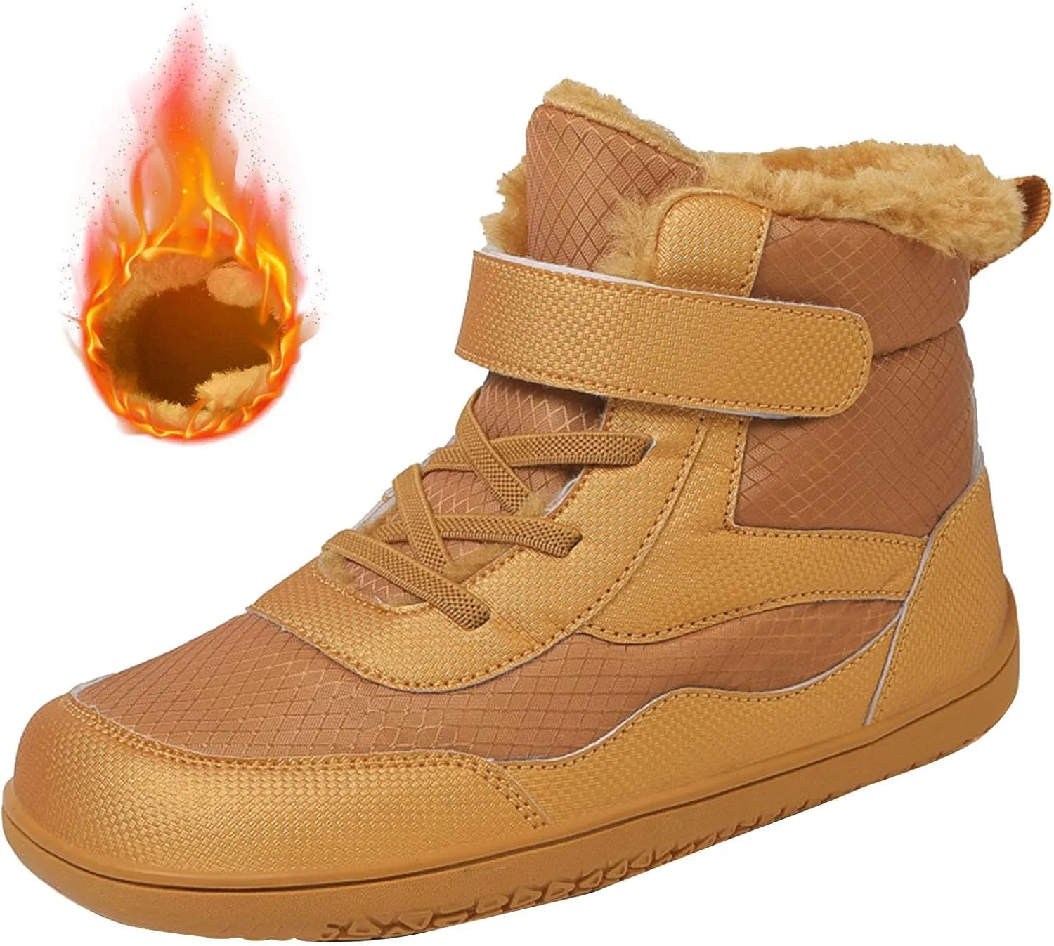 Toddler Girls' Snow Boots Toddler Winter Ankle Snow Boots Fur Lining Winter Boots Kids Windproof Kids School Booties