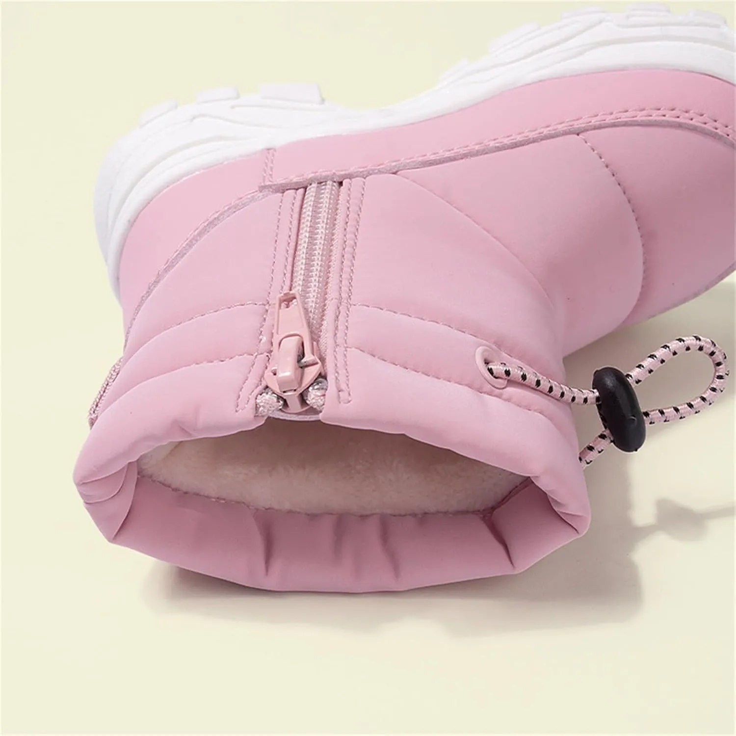 Toddler Girls' Snow Boots Winter Boots Kids Ankle Boots Baby Boys Girls Fur Lined Boots Warm Non Slip Windproof Boots