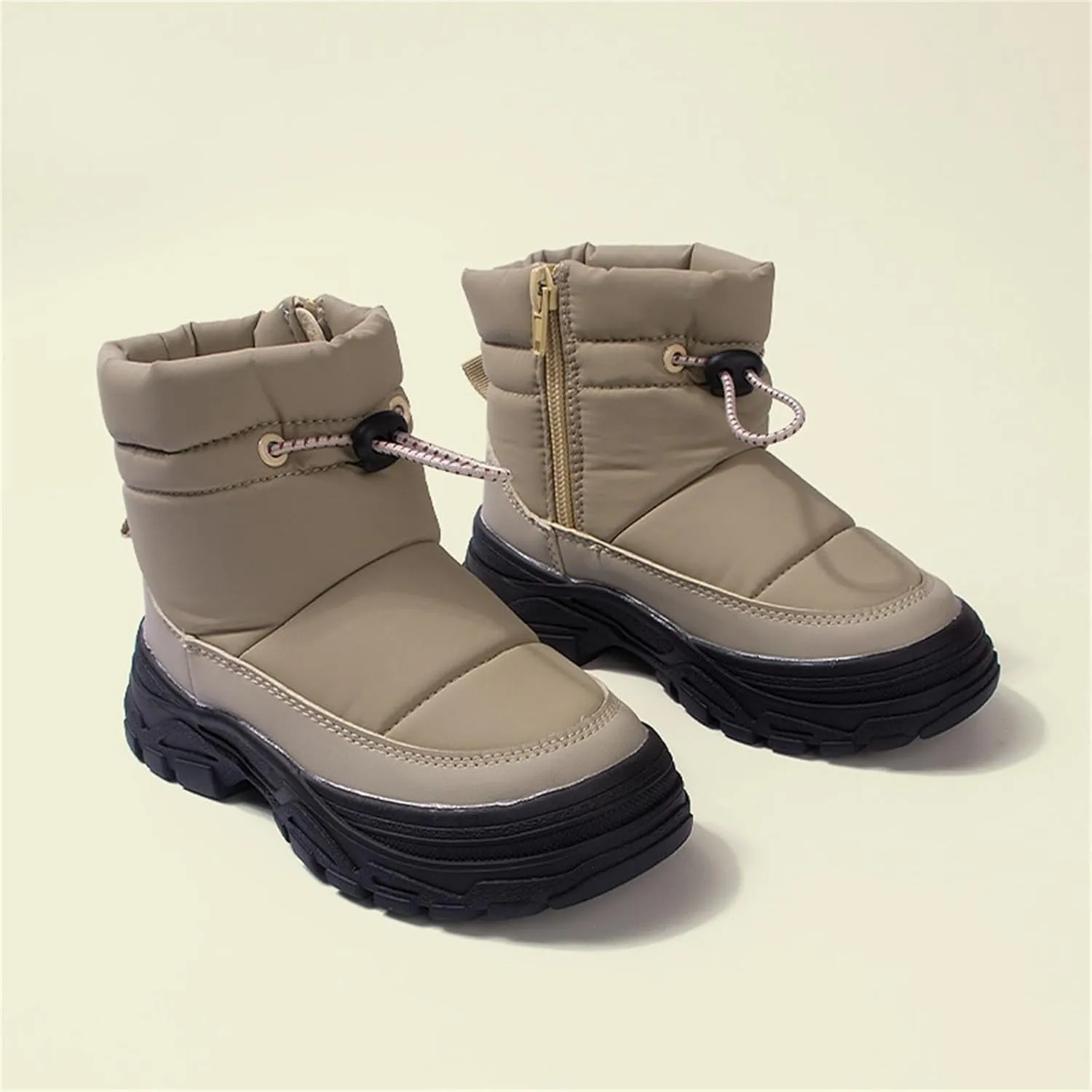 Toddler Girls' Snow Boots Winter Boots Kids Ankle Boots Baby Boys Girls Fur Lined Boots Warm Non Slip Windproof Boots