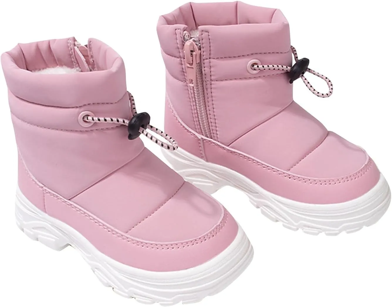Toddler Girls' Snow Boots Winter Boots Kids Ankle Boots Baby Boys Girls Fur Lined Boots Warm Non Slip Windproof Boots