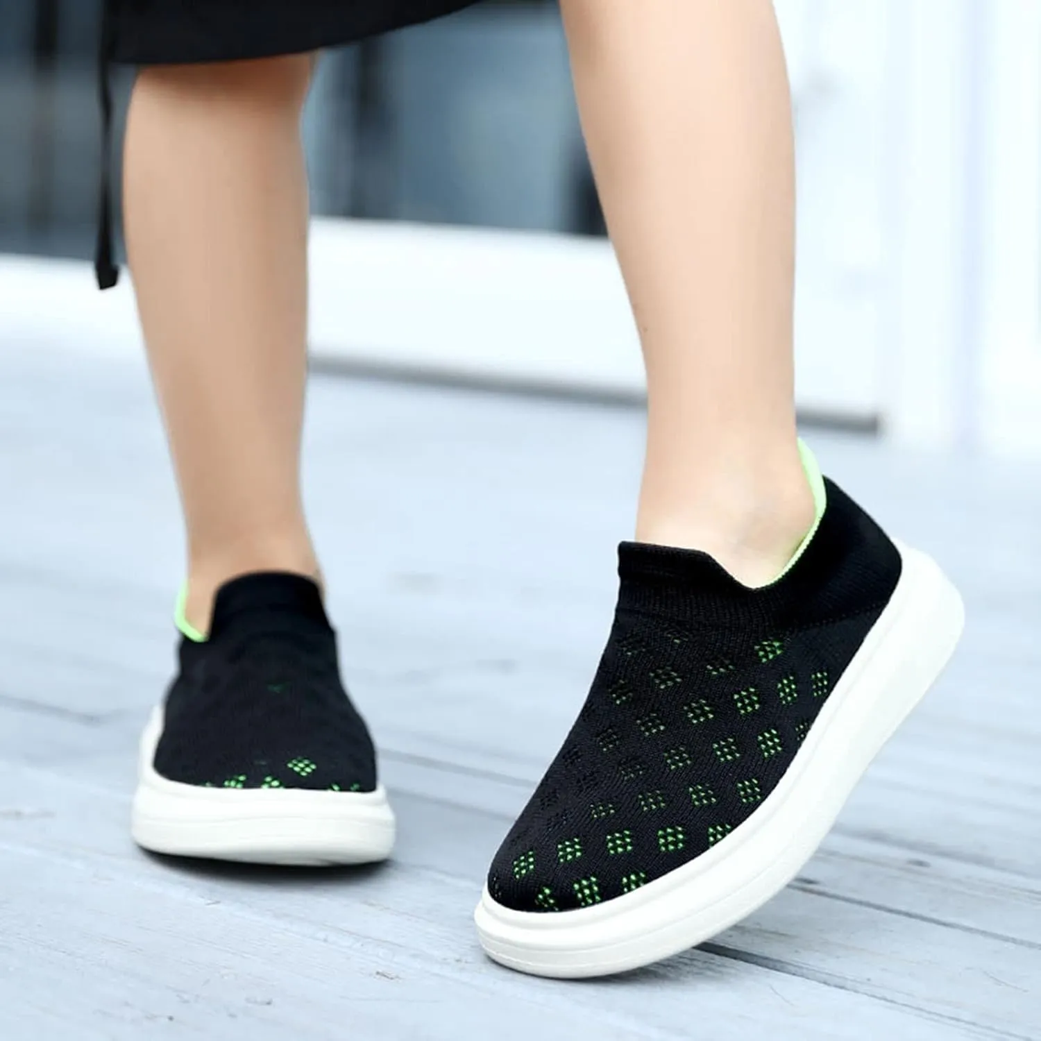 Toddler Slip On Sock Sneaker Shoes Boys Girls Sneakers Lightweight for Walking Mesh Athletic Running Tennis Shoes
