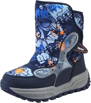 Toddler Winter Snow Boots Kids Fur Lined Warm Boots Baby Boys Girls Thermal Winter Boots Non Slip Ankle Booties Shoes