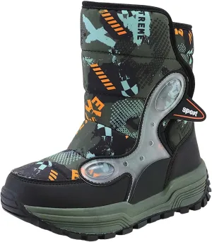 Toddler Winter Snow Boots Kids Fur Lined Warm Boots Baby Boys Girls Thermal Winter Boots Non Slip Ankle Booties Shoes