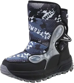 Toddler Winter Snow Boots Kids Fur Lined Warm Boots Baby Boys Girls Thermal Winter Boots Non Slip Ankle Booties Shoes