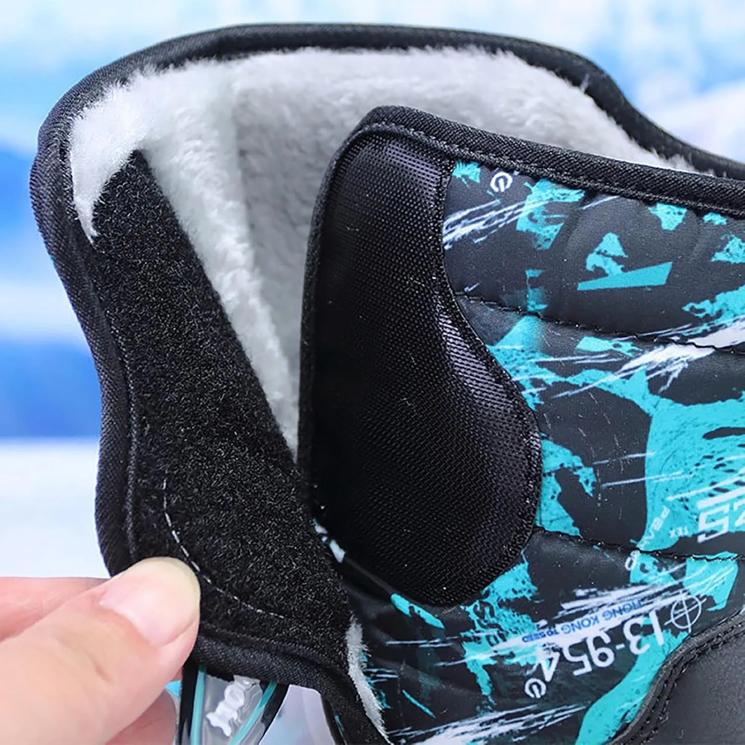 Toddler Winter Snow Boots Kids Fur Lined Warm Boots Baby Boys Girls Thermal Winter Boots Non Slip Ankle Booties Shoes