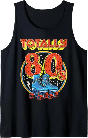 Totally 80s Roller Skater Skate Shoes 1980s Retro Skating Tank Top