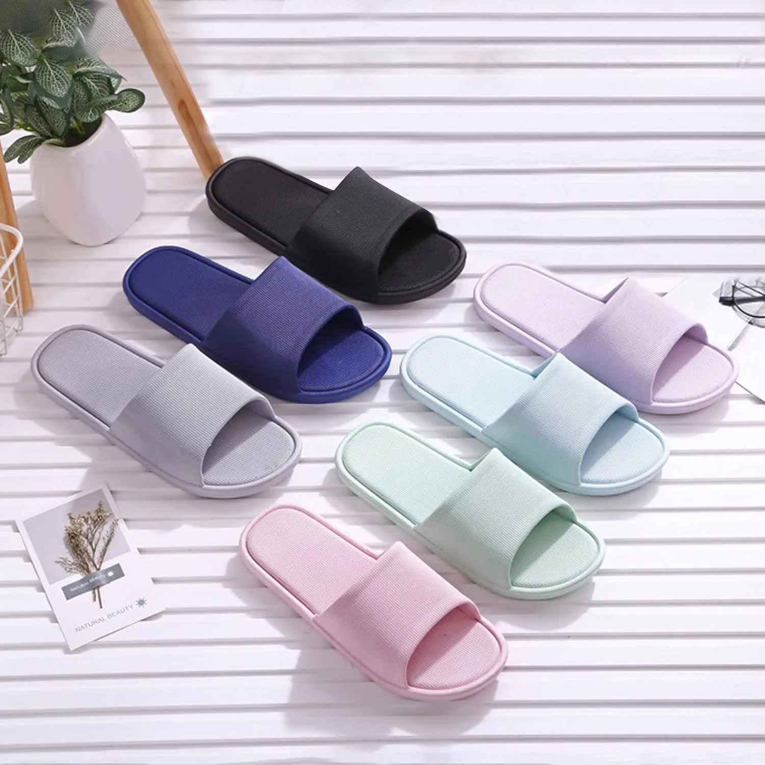 Travel Slippers for Women House Slides Shower Sandals Versatile Slides Sandals Women's Fashion Slippers