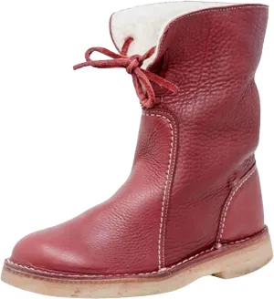 Vintage Buttery-Soft Waterproof Wool Lining Boots Vintage Buttery-Soft Wool Lining Boots PU Leather
