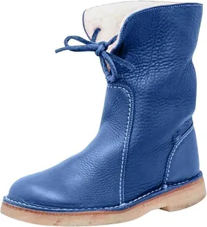 Vintage Buttery-Soft Waterproof Wool Lining Boots Vintage Buttery-Soft Wool Lining Boots PU Leather