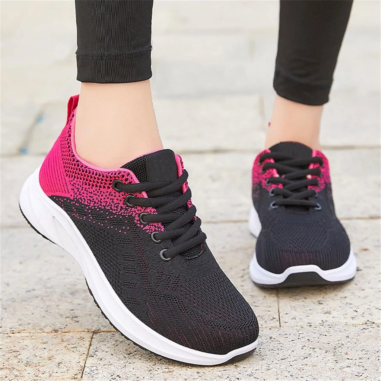 Walking Shoes for Women Arch Support Orthopedic Shoes Mesh Breathable Lightweight Tennis Walking Shoes Comfortable Casual Athletic Sneakers for Gym Workout Sports