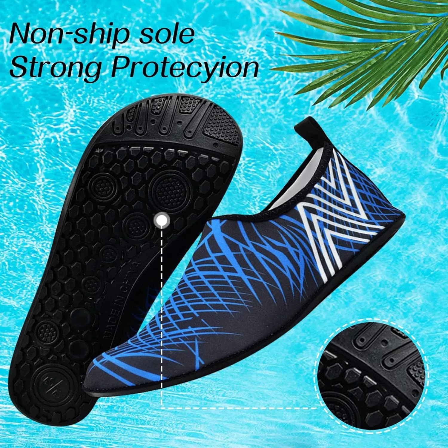 Water Shoes for Women Men Quick Dry Aqua Barefoot Beach Swim Pool Surf Hiking Yoga Lightweight Non Slip Breathable Wide Toe Outdoor Sports