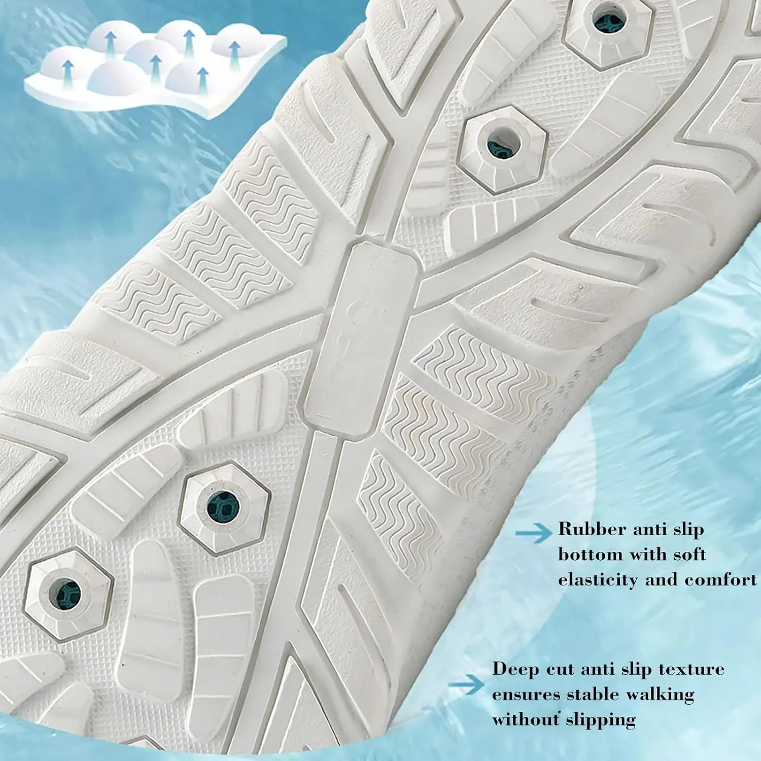 Water Shoes for Women Men Quick Dry Barefoot Swim Beach Pool Aqua Socks Non Slip Outdoor Hiking Surf Kayaking Yoga Sports Shoes