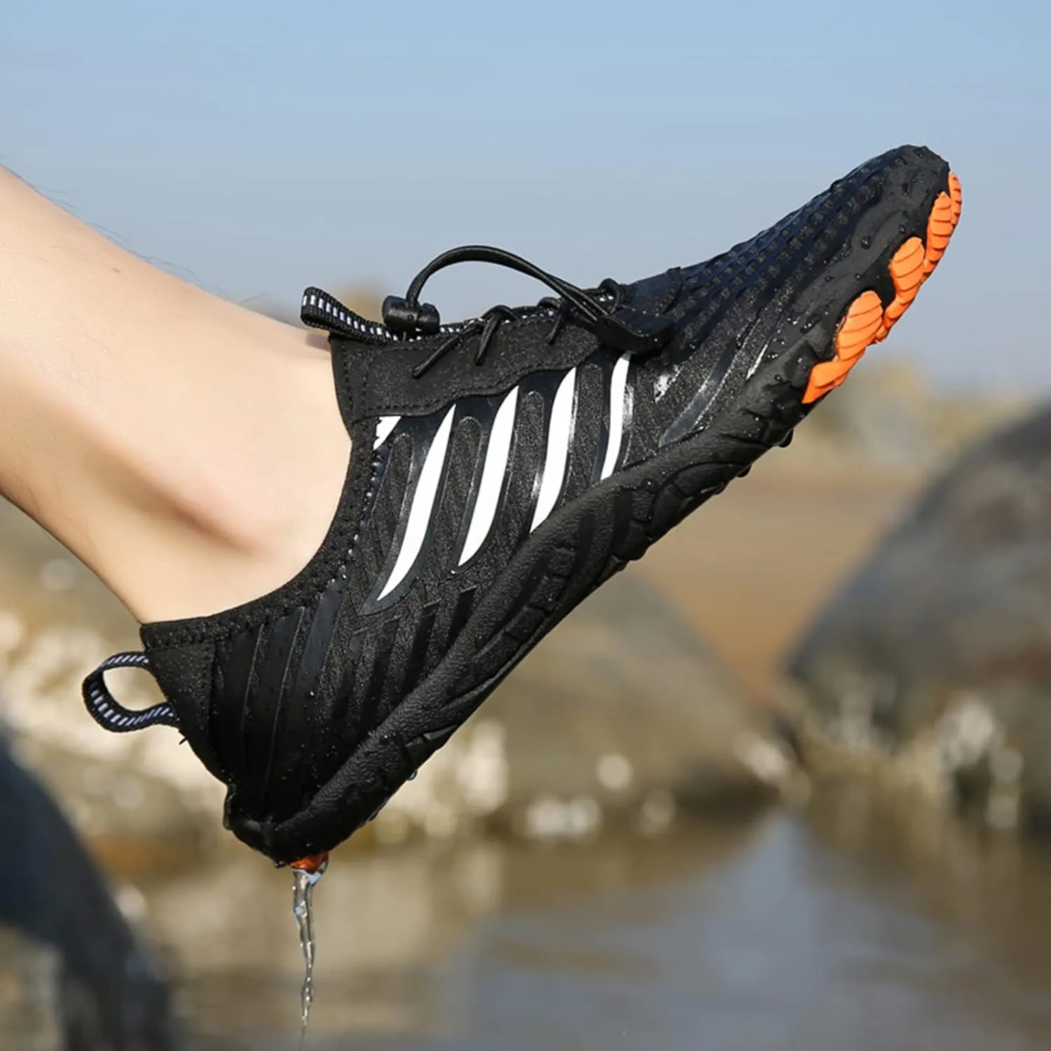 Water Sports Shoes Mens Womens Quick Dry Barefoot Aqua Swim Beach Pool Surf Hiking Kayaking Diving Yoga Breathable Design