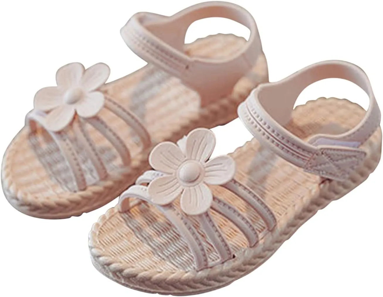 Wedge Sandals for Girls Size 3 Toddler Kids Infant Girls Soild Flower Princress Jelly Flip Flops for Kids