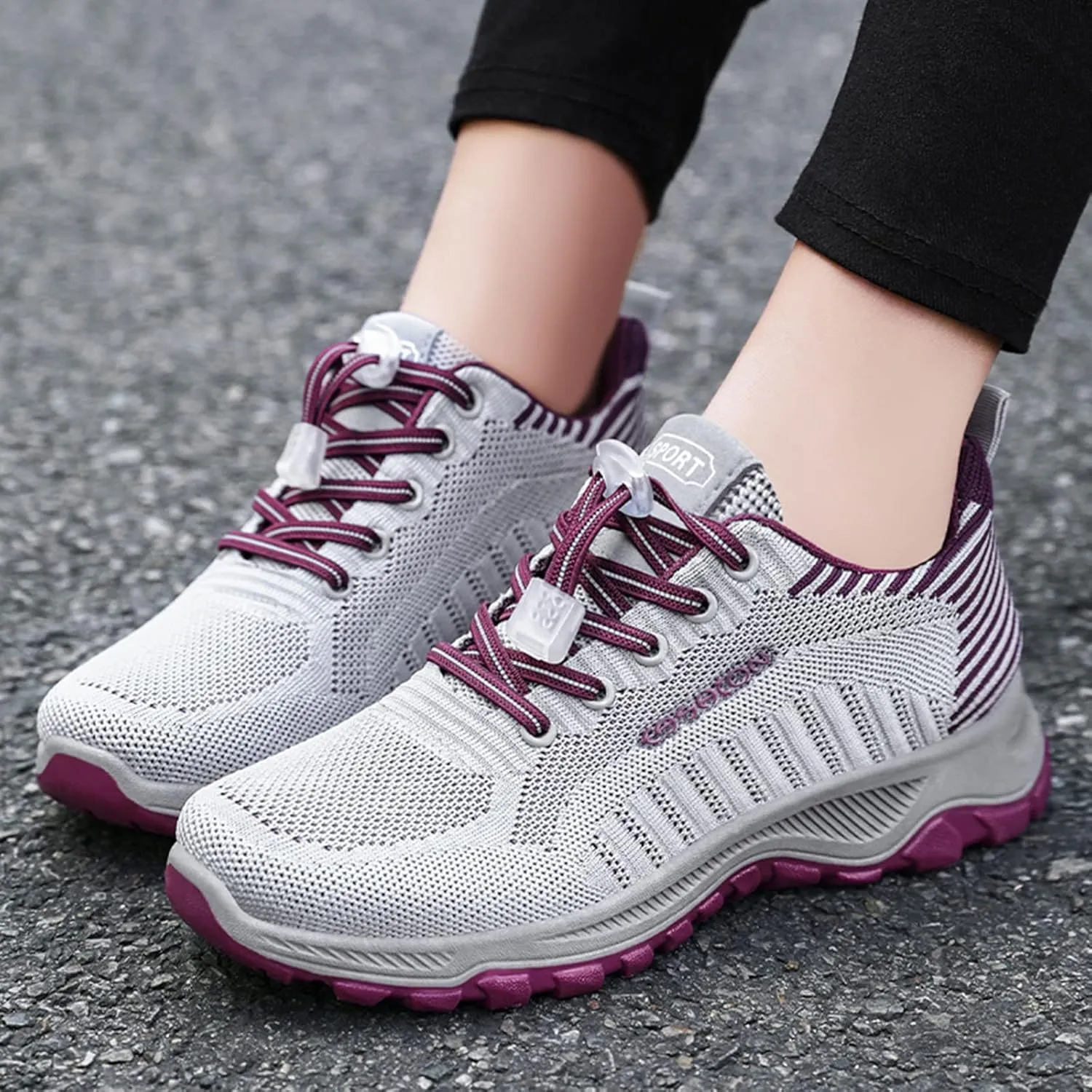 Women Casual Slip On Sneakers Breathable Walking Shoes Lightweight Canvas Comfortable Flats Non Slip Loafers