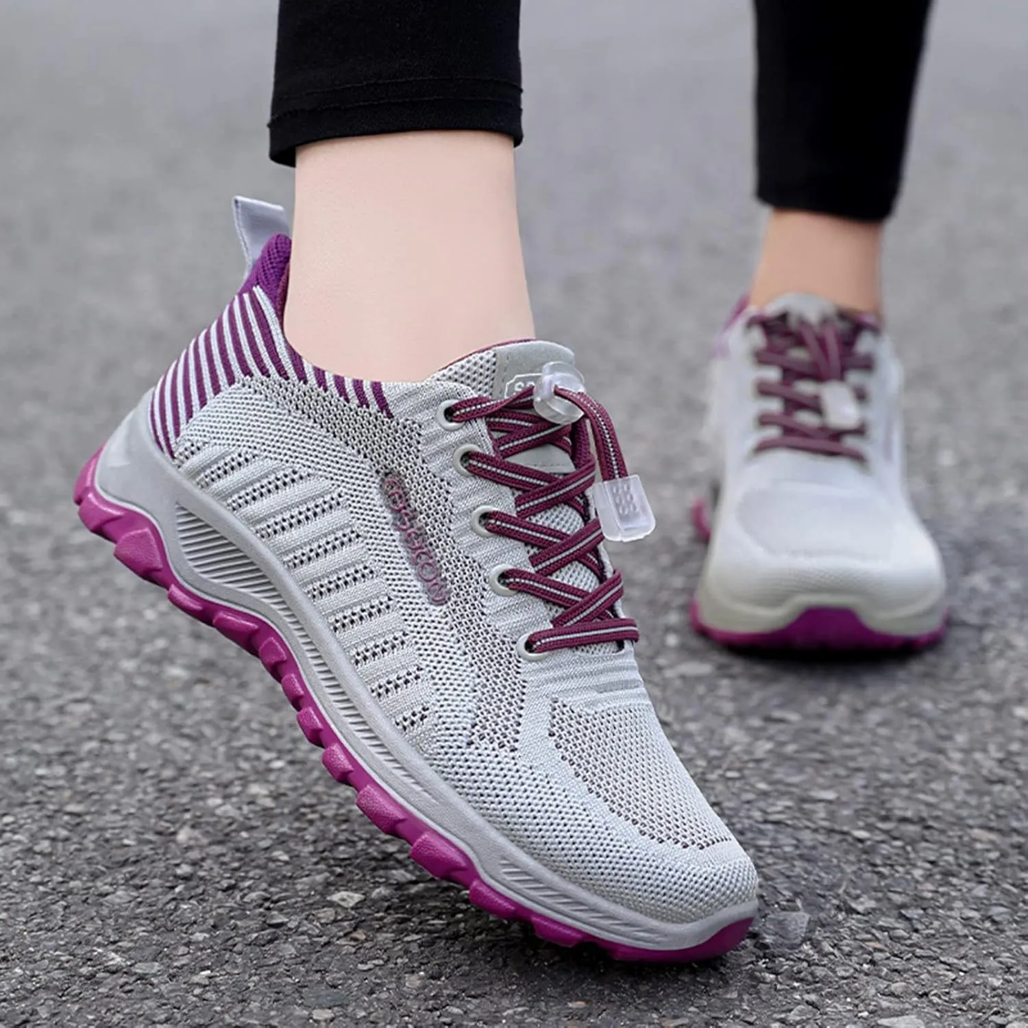 Women Casual Slip On Sneakers Breathable Walking Shoes Lightweight Canvas Comfortable Flats Non Slip Loafers
