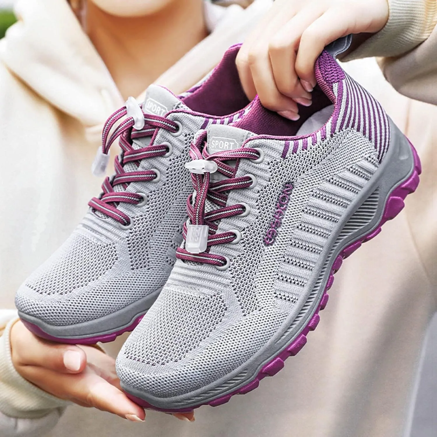Women Casual Slip On Sneakers Breathable Walking Shoes Lightweight Canvas Comfortable Flats Non Slip Loafers